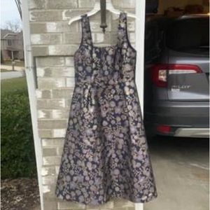 Francesca’s purple embroidery square neck dress